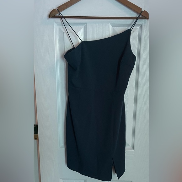 Lulus Party for Two Emerald Green Asymmetrical Bodycon Mini Dress - Picture 3 of 3